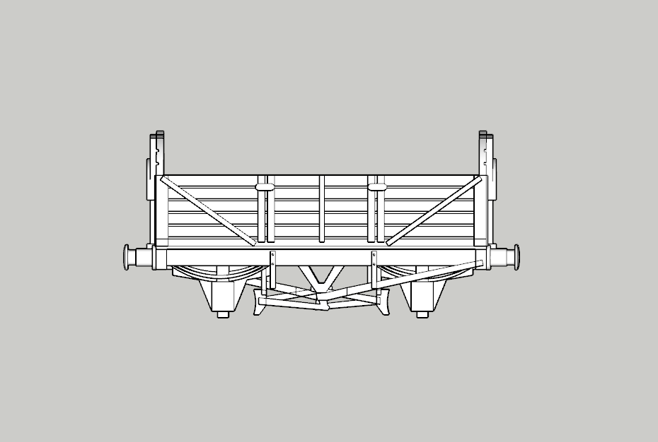 (image for) LBSC 5 Plank Open Goods Wagon d1369 (5 Pack)